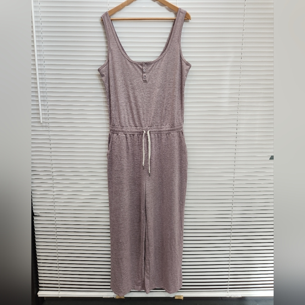Vuori Jumpsuit Falls VW4004 Rosemary Heather Pockets Relaxed Henley Size XL